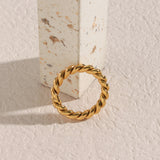Marigold Gold Twist Ring